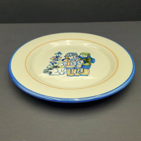 Louisville Stoneware Christmas Ornament Collection Luncheon Plate Carolers Plate - Picture 6 of 6